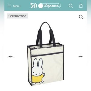 Miffy LeSportsac Large Book Bag NWT